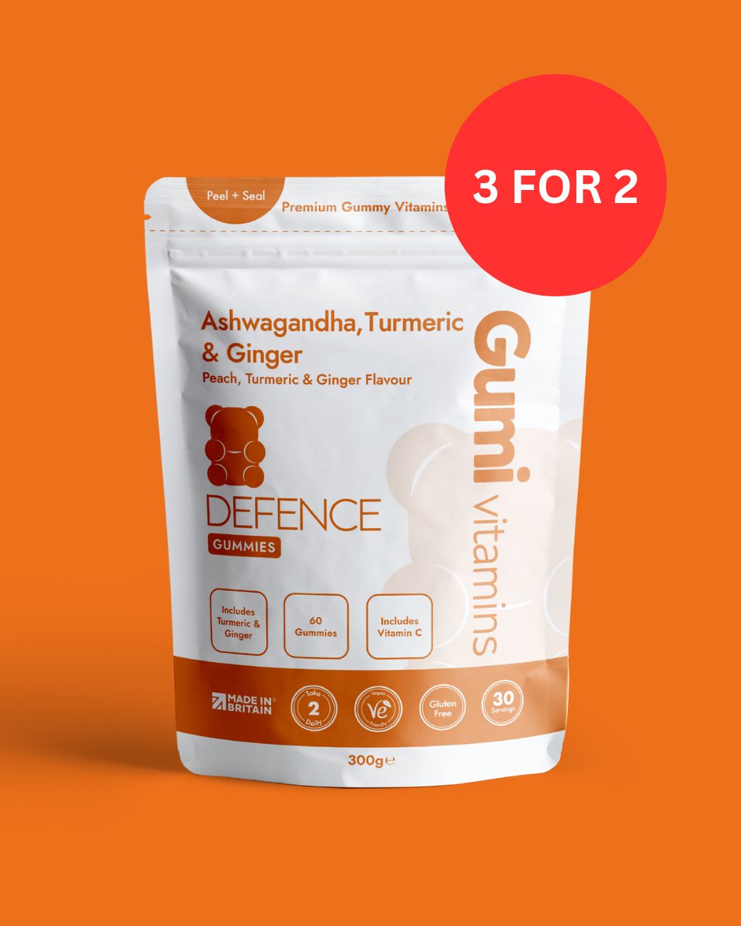 Ashwagandha, Turmeric & Ginger | 30 Gummies