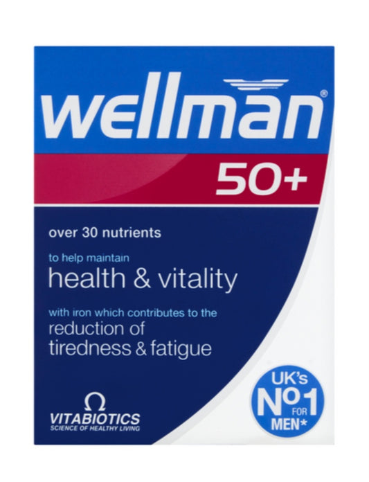 Vitabiotics Wellman 50+ Health & Vitality | 30 Tablets