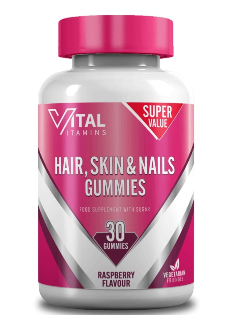 Vital Vitamins Hair, Skin & Nails | 30 Gummies