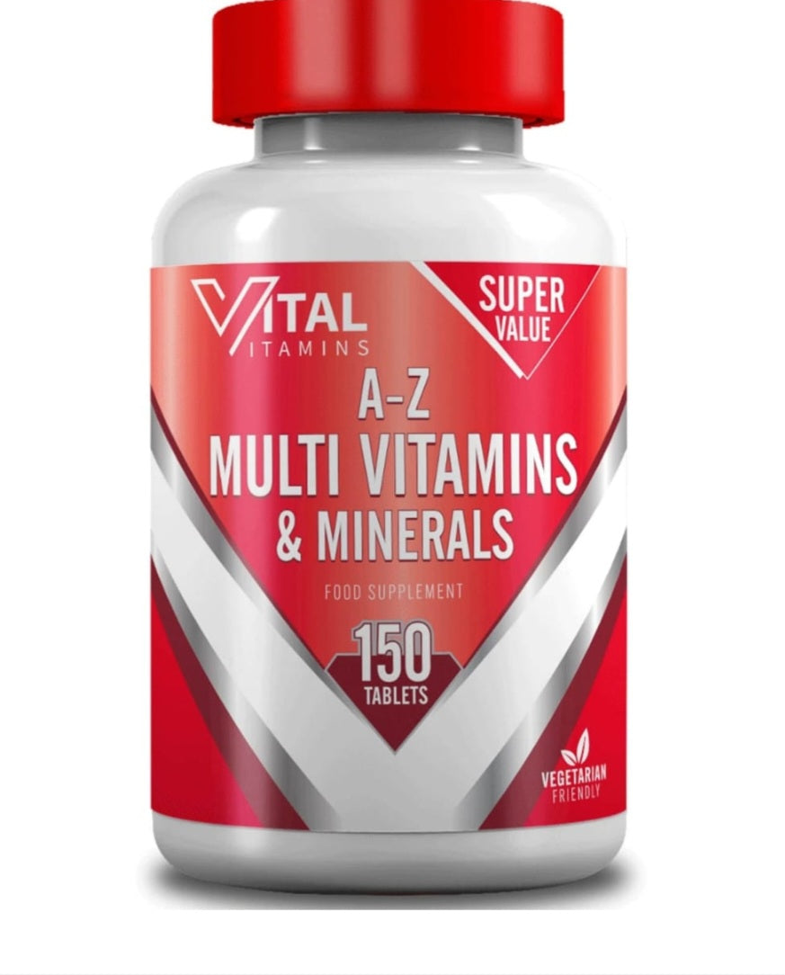 Vital Vitamins A-Z Multi-Vitamins + Minerals | 150 Tablets