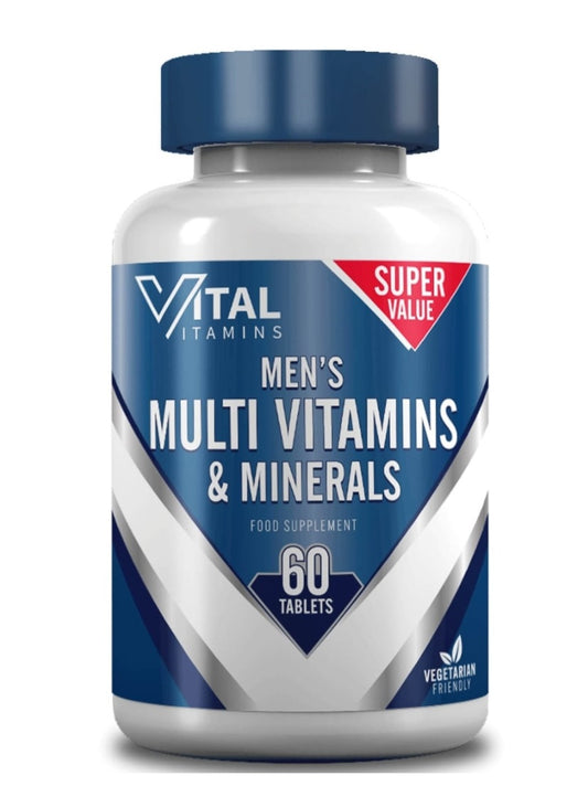 Vital Vitamins Men's Multi Vitamins & Minerals | 60 Tablets