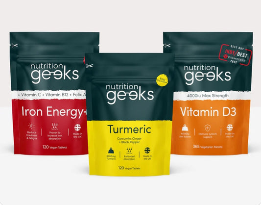 Immunity Bundle | Iron | Turmeric | Vitamin D3